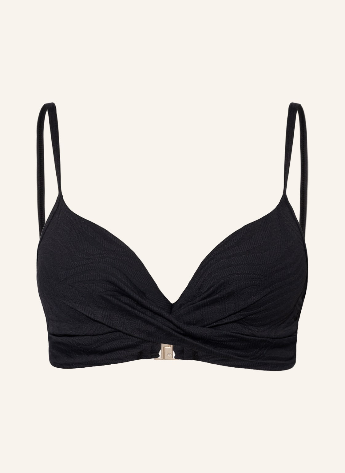 Image of Beachlife Bügel-Bikini-Top Black Swirl schwarz