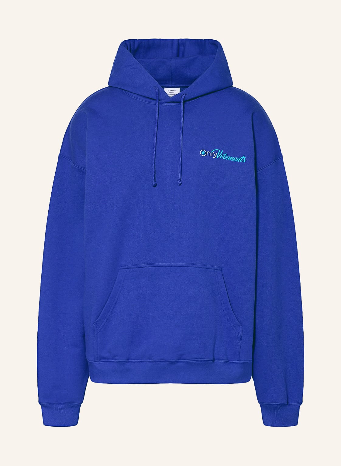 Image of Vetements Hoodie blau