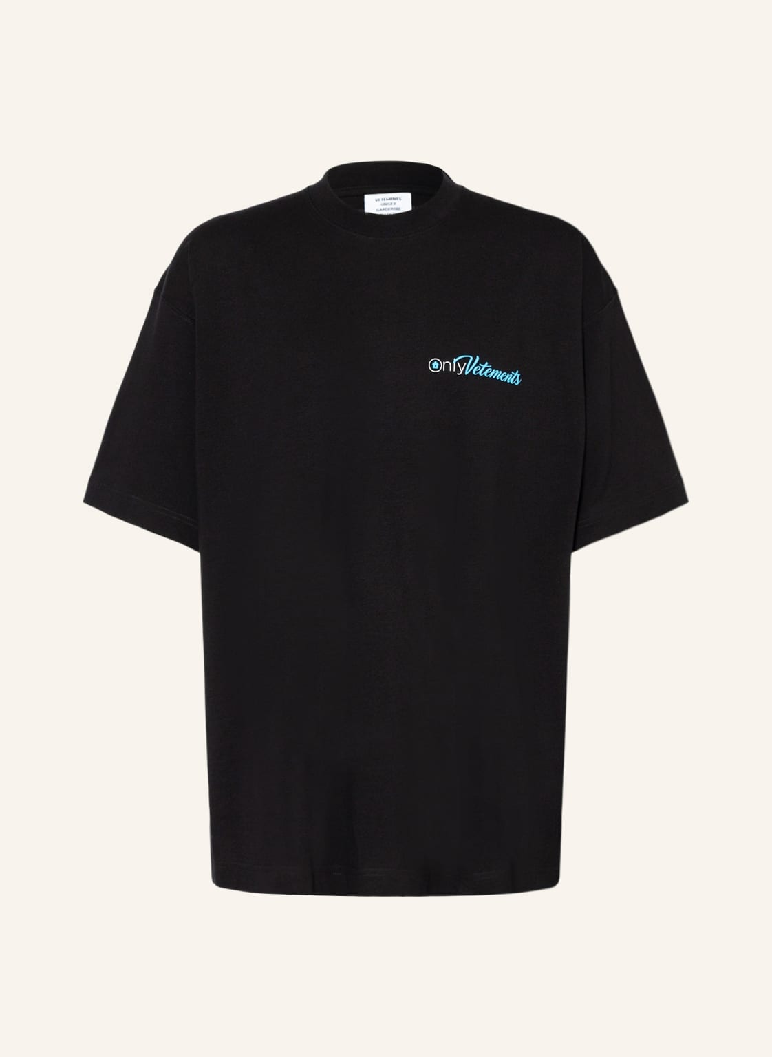 Image of Vetements Oversized-Shirt schwarz