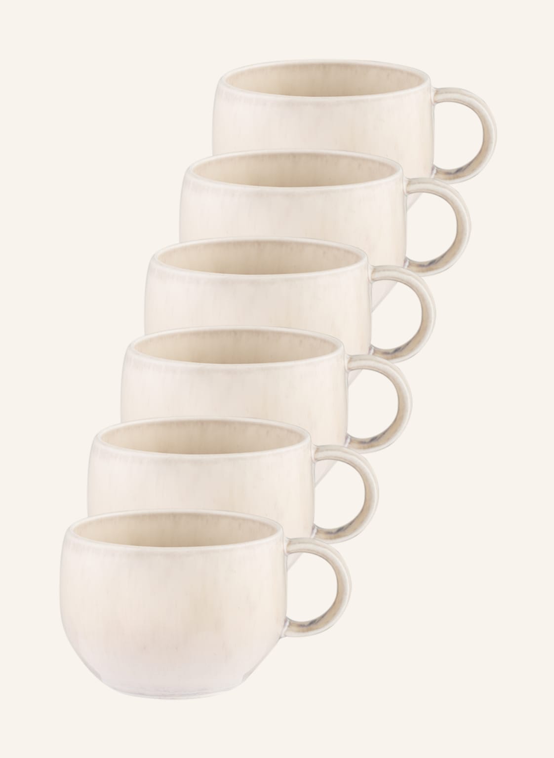 Image of Villeroy & Boch 6er-Set Espressotassen Perlemor beige