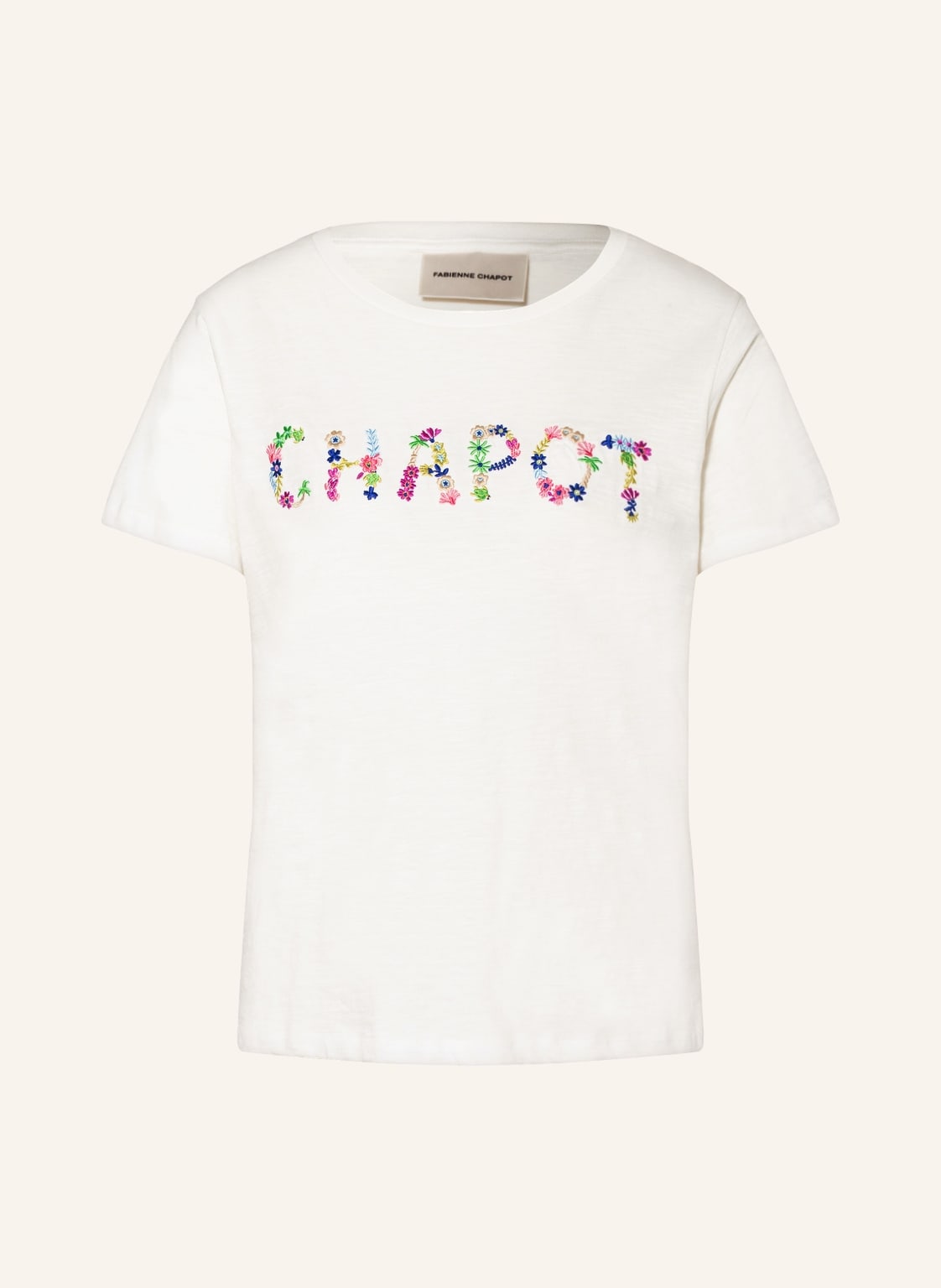 Image of Fabienne Chapot T-Shirt Flower weiss