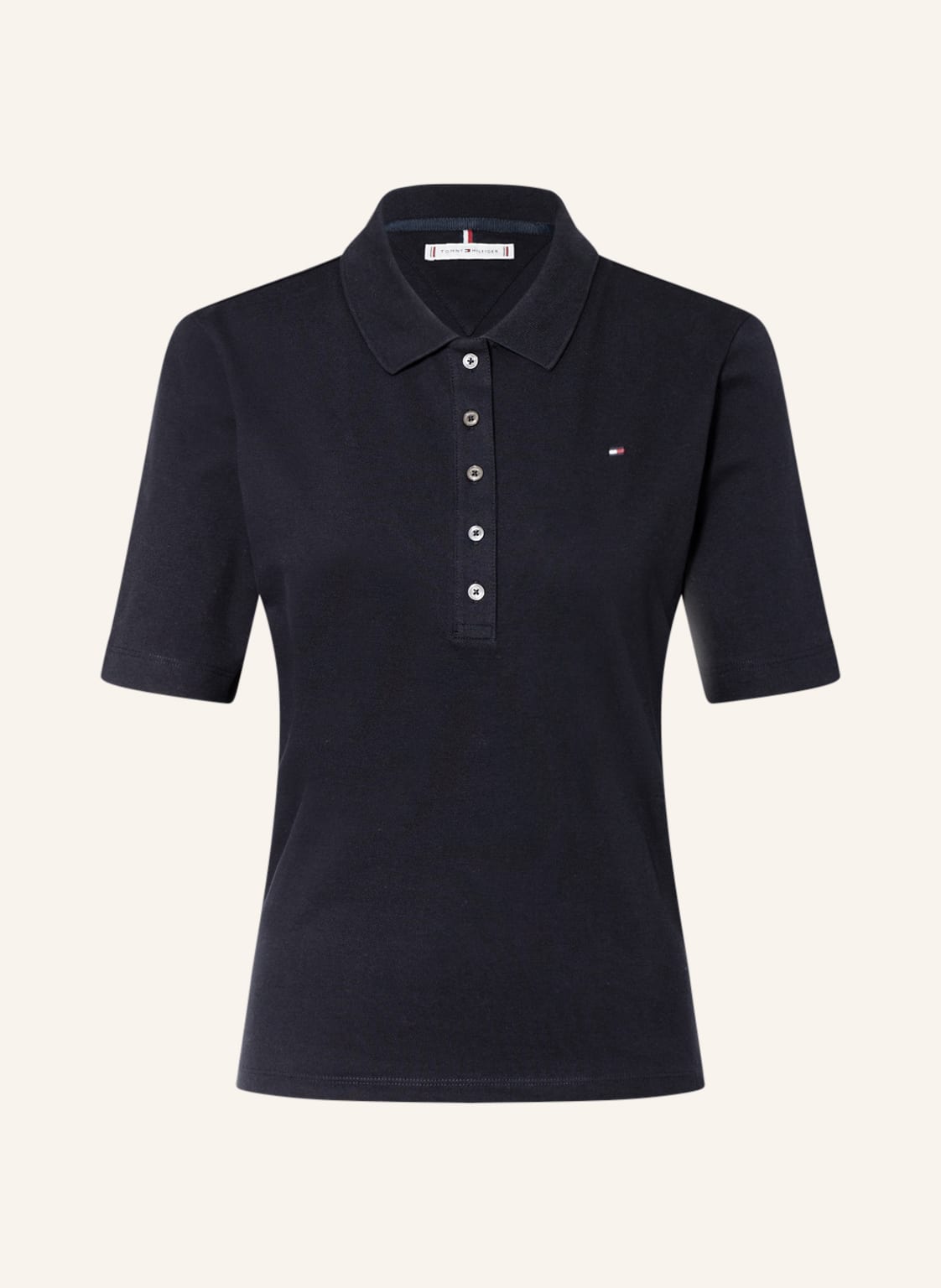 Image of Tommy Hilfiger Piqué-Poloshirt blau