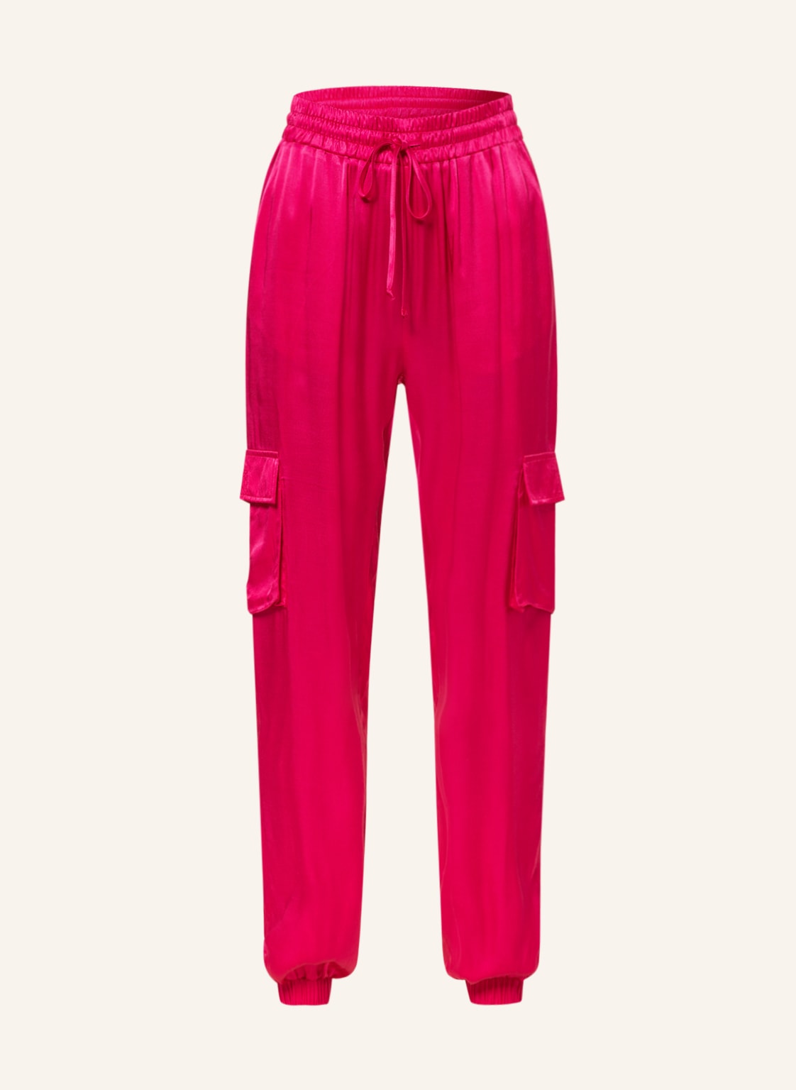 Image of Mrs & Hugs Cargohose Aus Satin pink