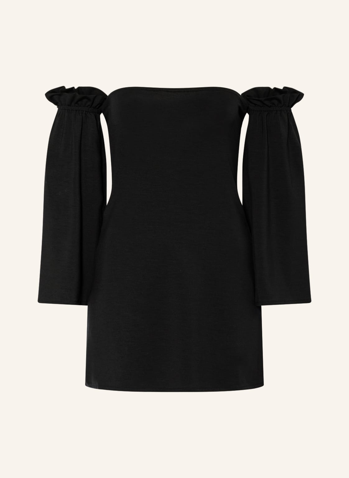 Image of Miryam Off-Shoulder-Kleid Aus Jersey schwarz