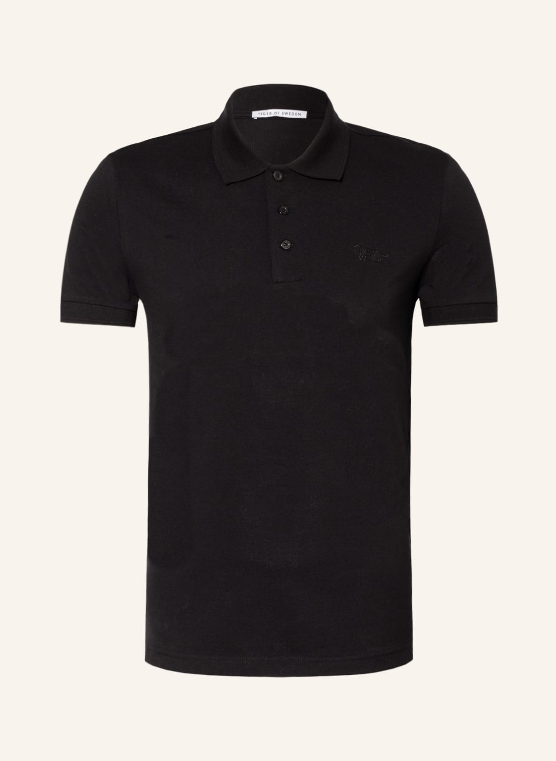 Image of Tiger Of Sweden Piqué-Poloshirt Darios schwarz