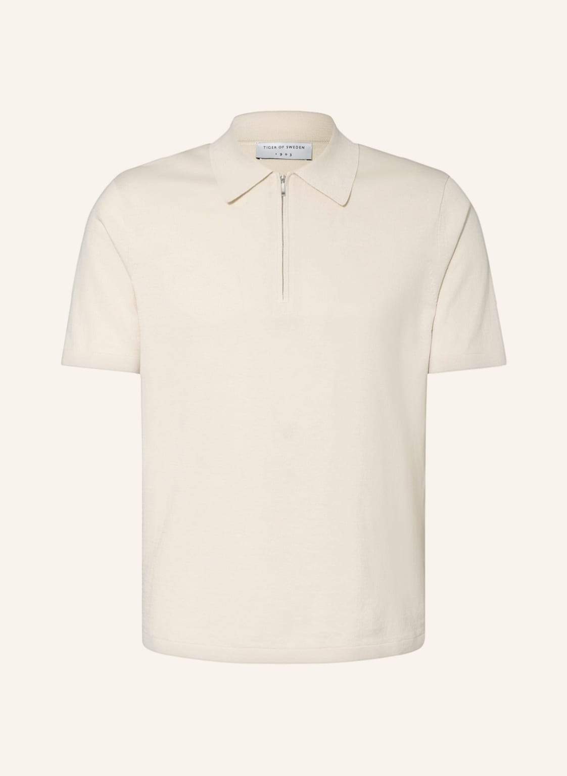 Image of Tiger Of Sweden Strick-Poloshirt Orbit weiss