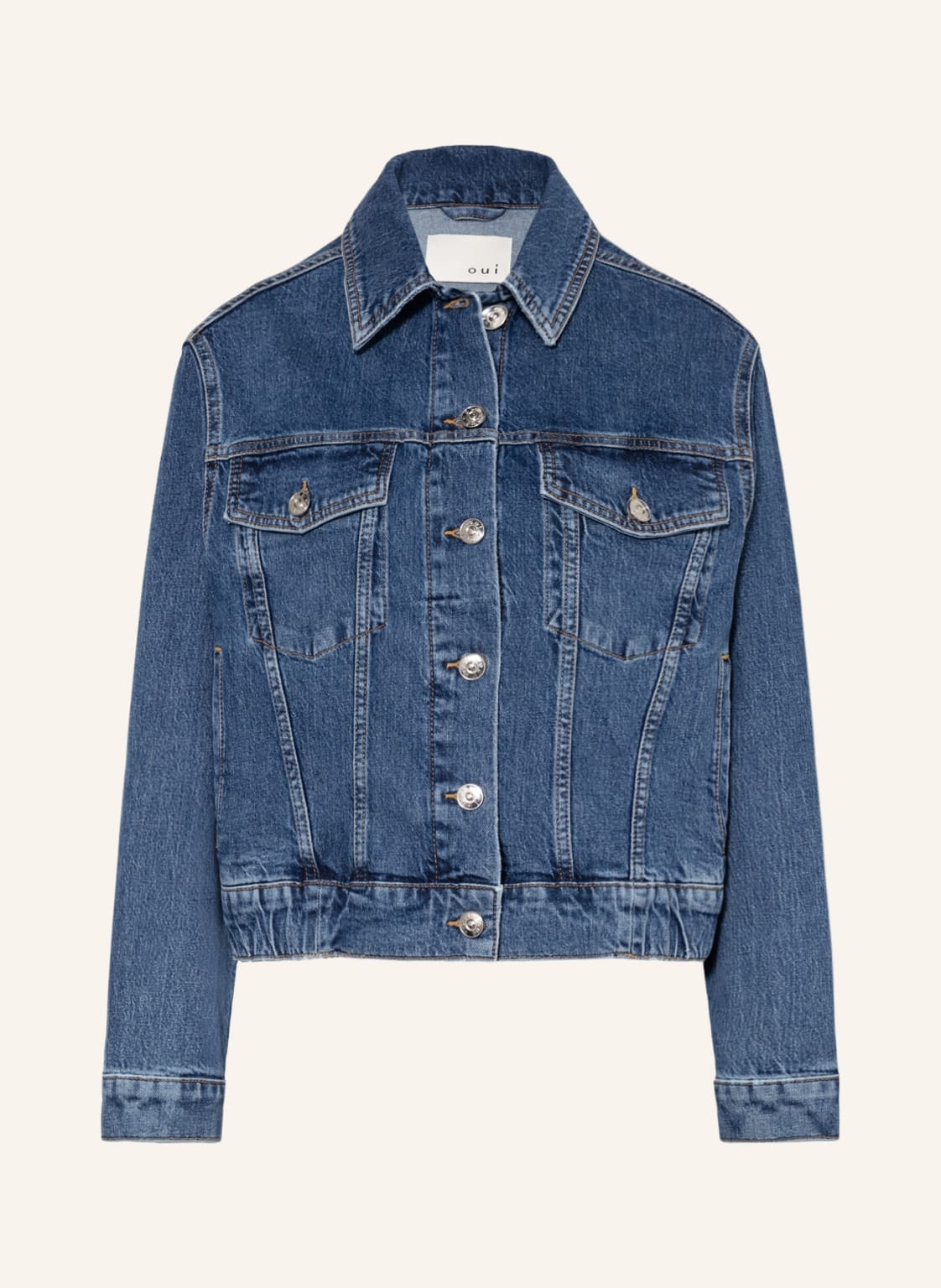 Image of Oui Jeansjacke blau