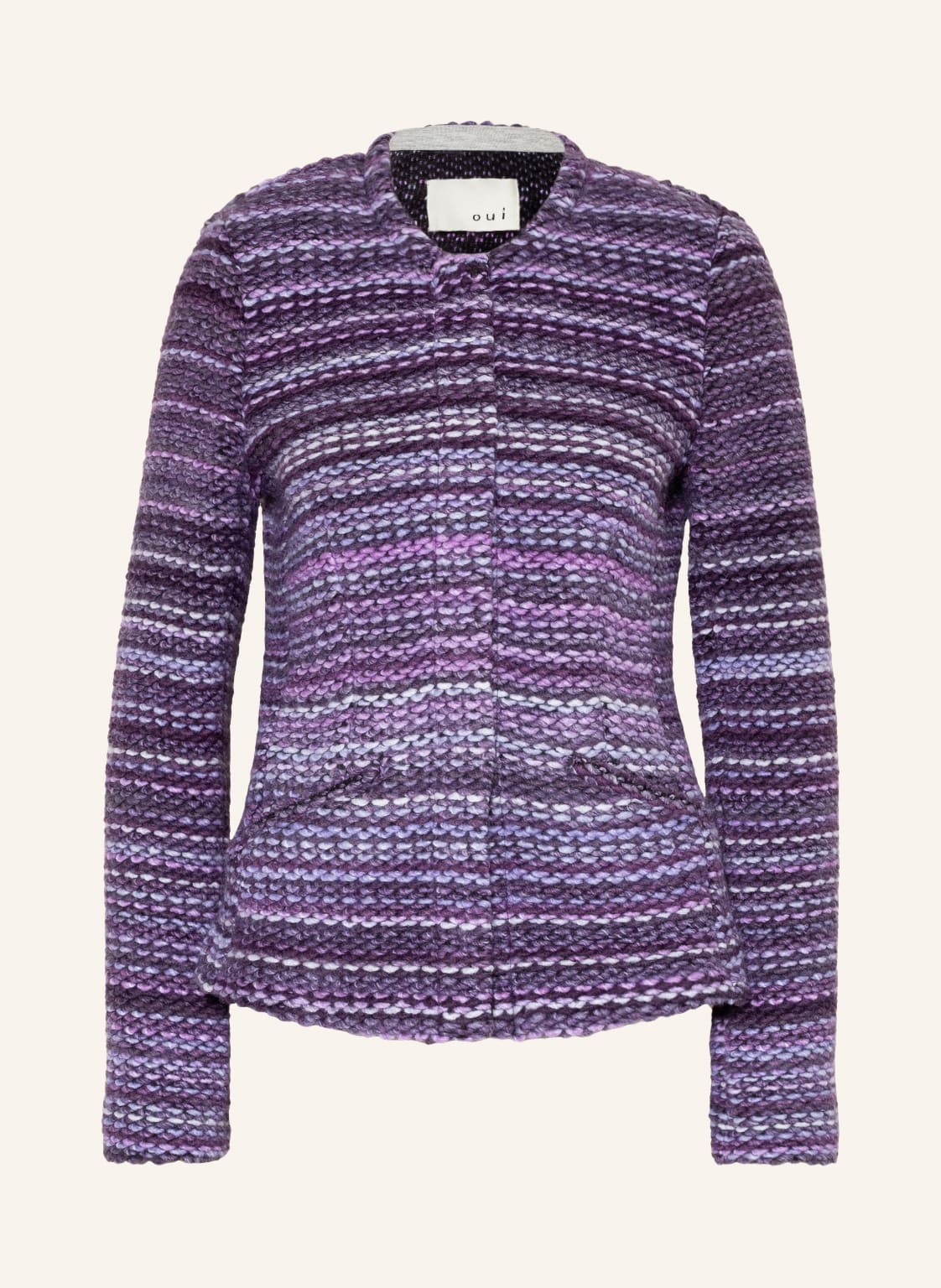 Image of Oui Strickjacke violett