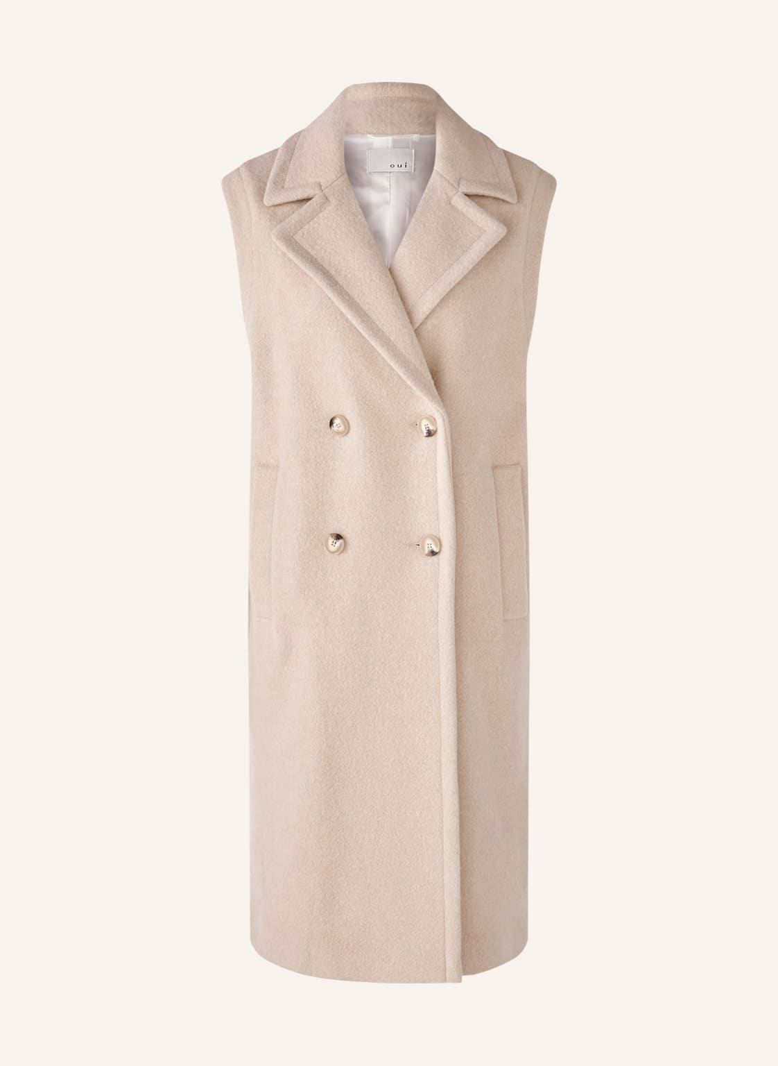 Image of Oui Blazerweste weiss