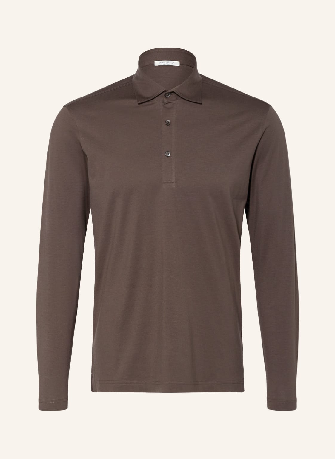 Image of Stefan Brandt Jersey-Poloshirt Luis braun