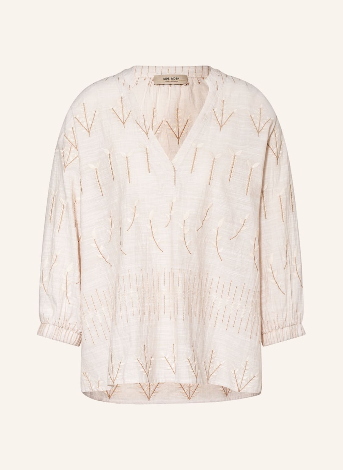 Image of Mos Mosh Blusenshirt Nadine Mit 3/4-Arm beige