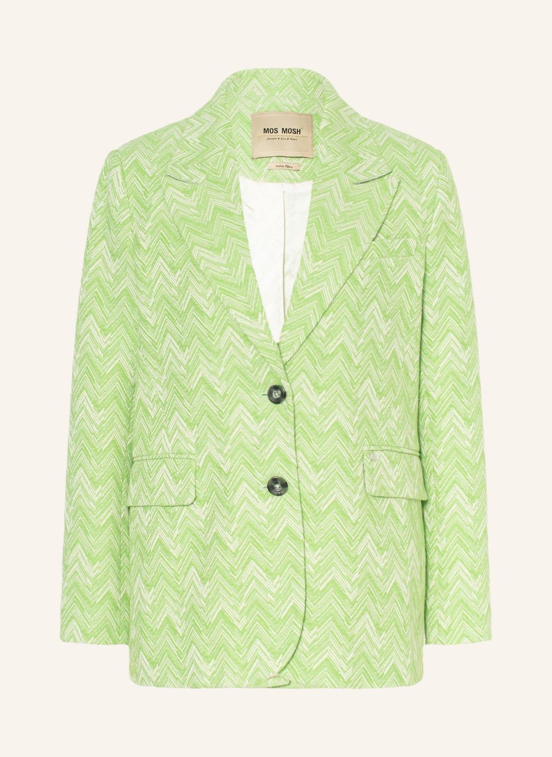 Image of Mos Mosh Tweed-Blazer Ivory gruen