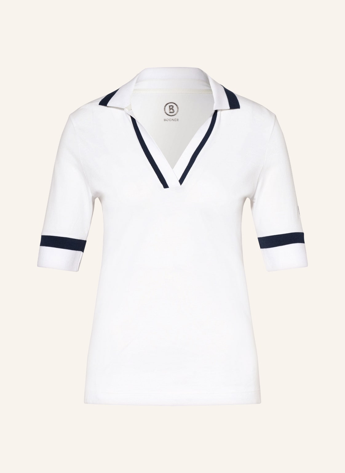 Image of Bogner Piqué-Poloshirt Elonie weiss