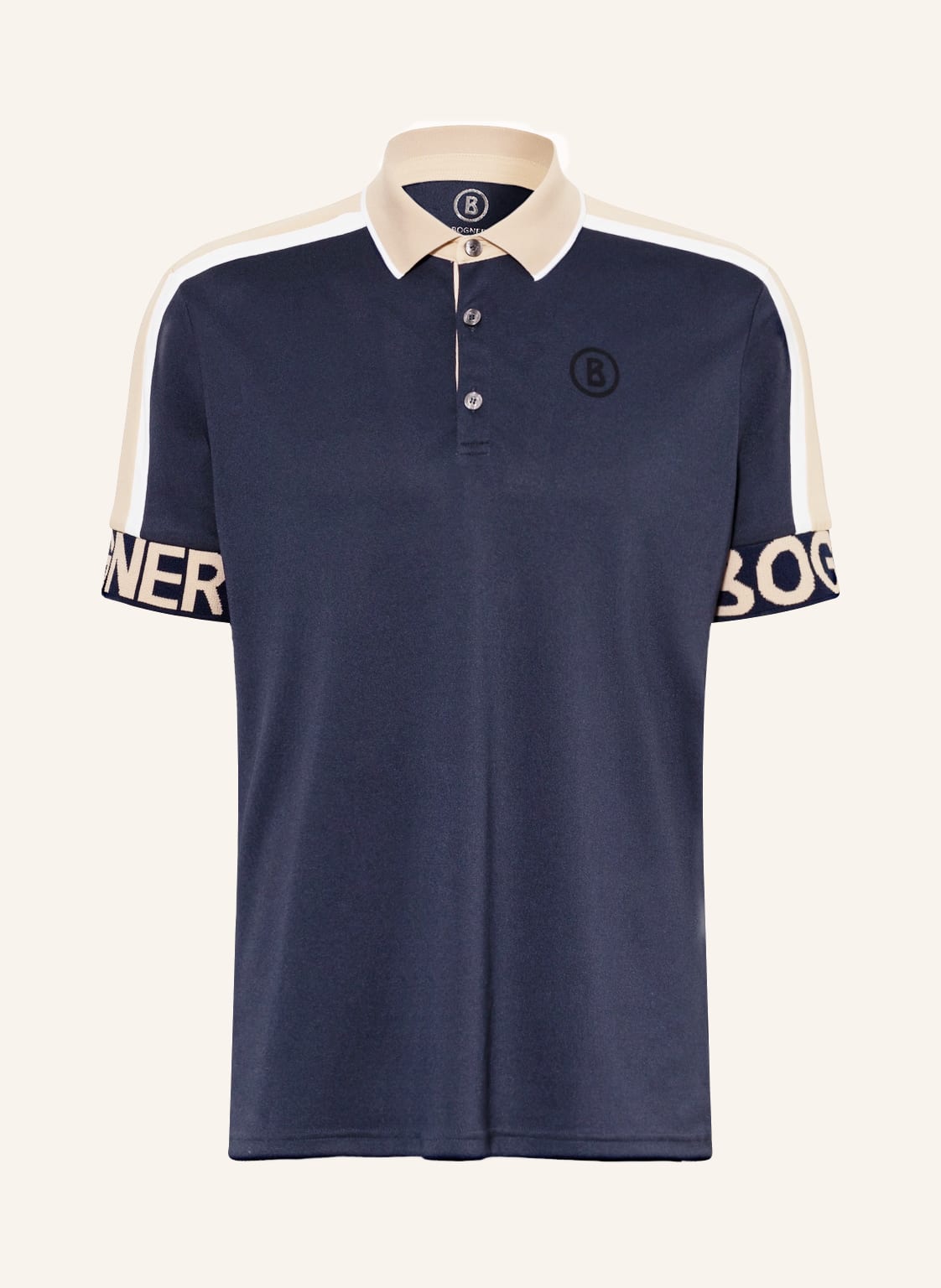Image of Bogner Piqué-Poloshirt Claudio blau