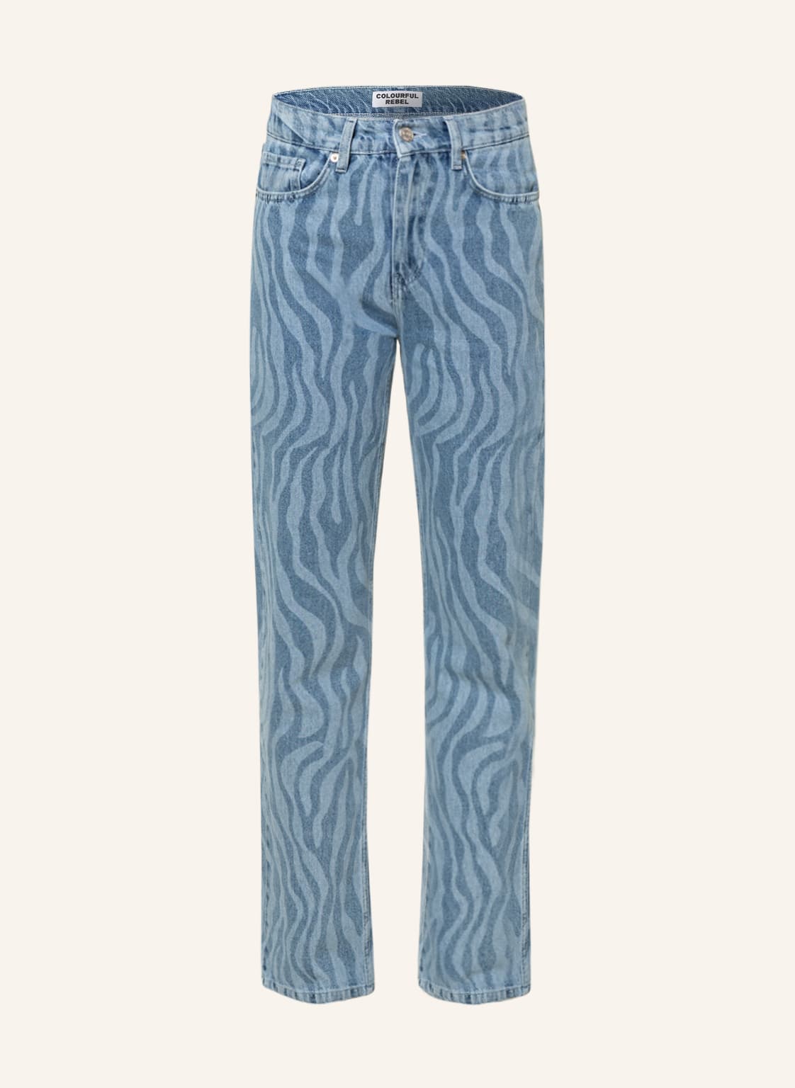 Image of Colourful Rebel Straight Jeans Jones blau