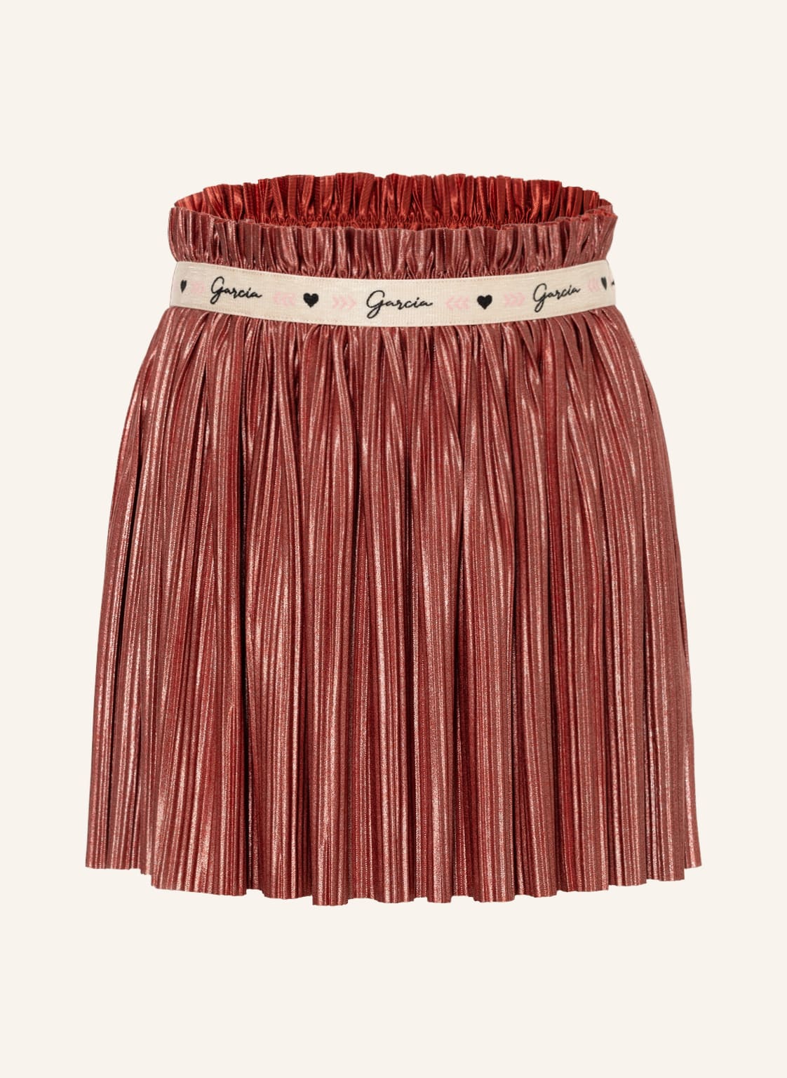 Image of Garcia Plisseerock braun