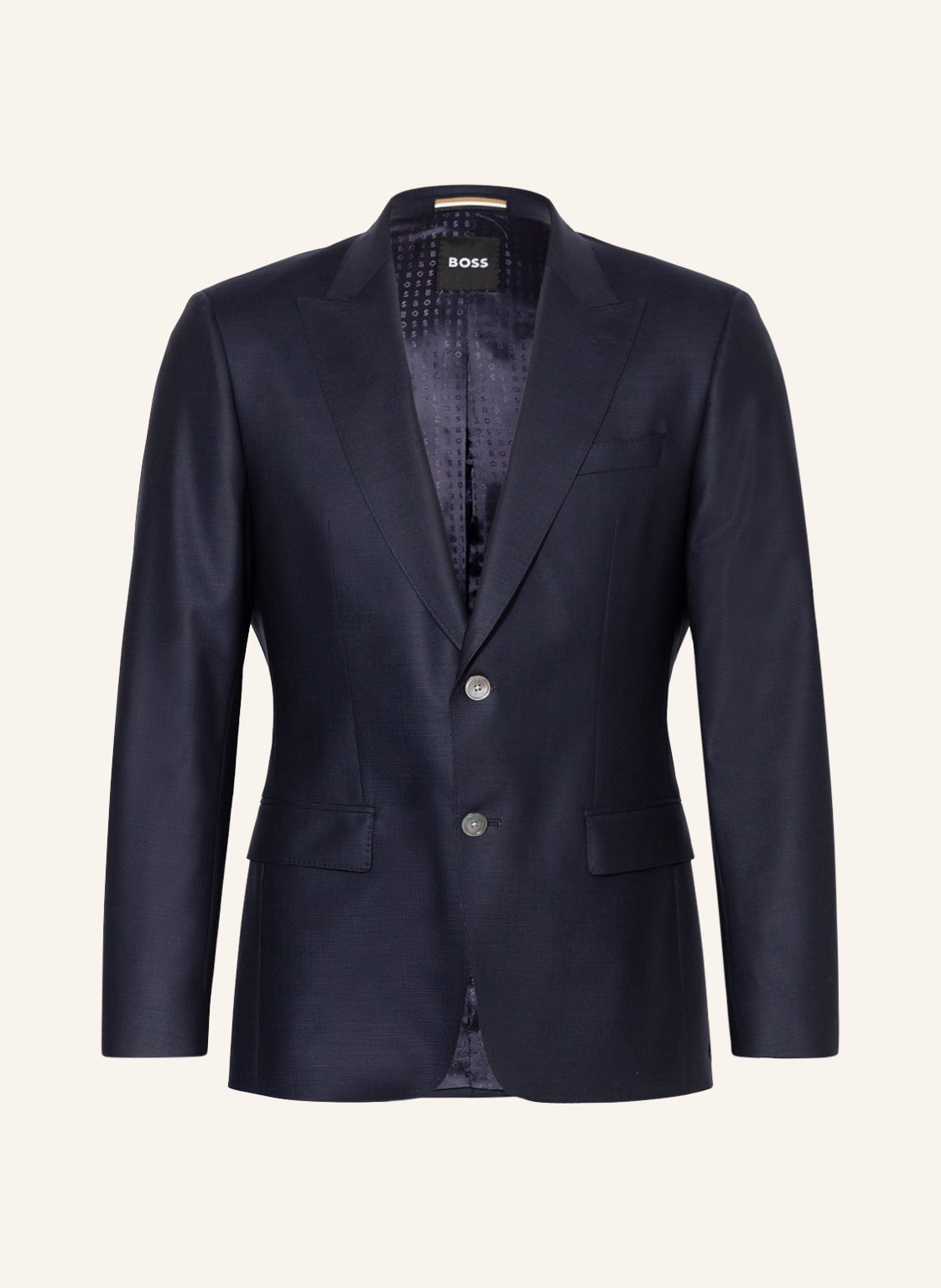 Image of Boss Anzugsakko Huge Peak Slim Fit blau