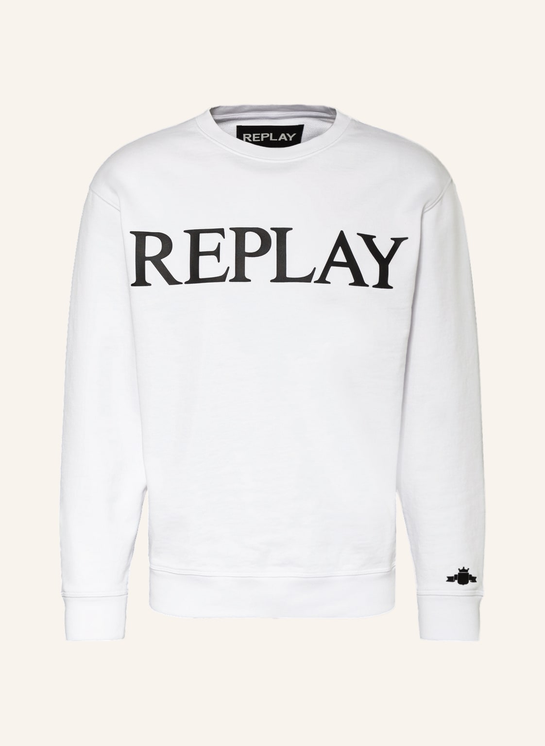 Image of Replay Sweatshirt weiss