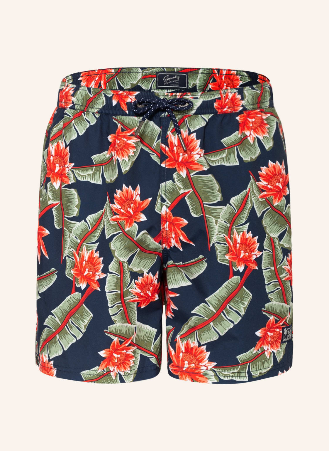 Image of Superdry Badeshorts Vintage Hawaiian blau