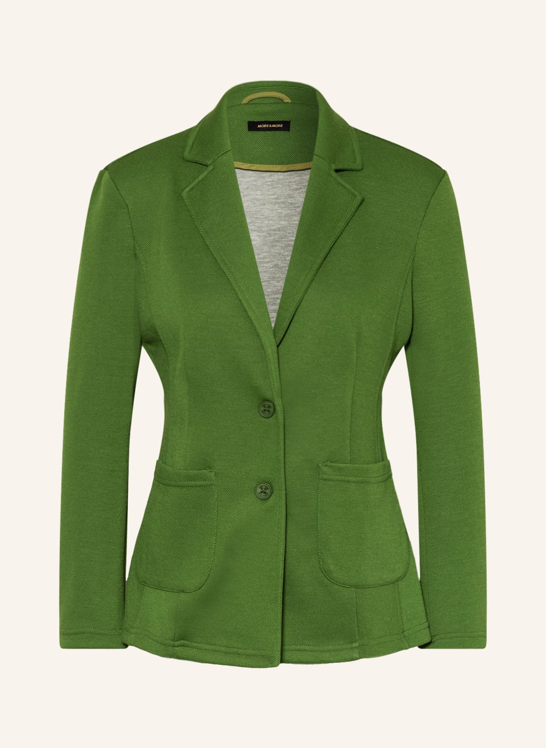 Image of More & More Piqué-Blazer gruen
