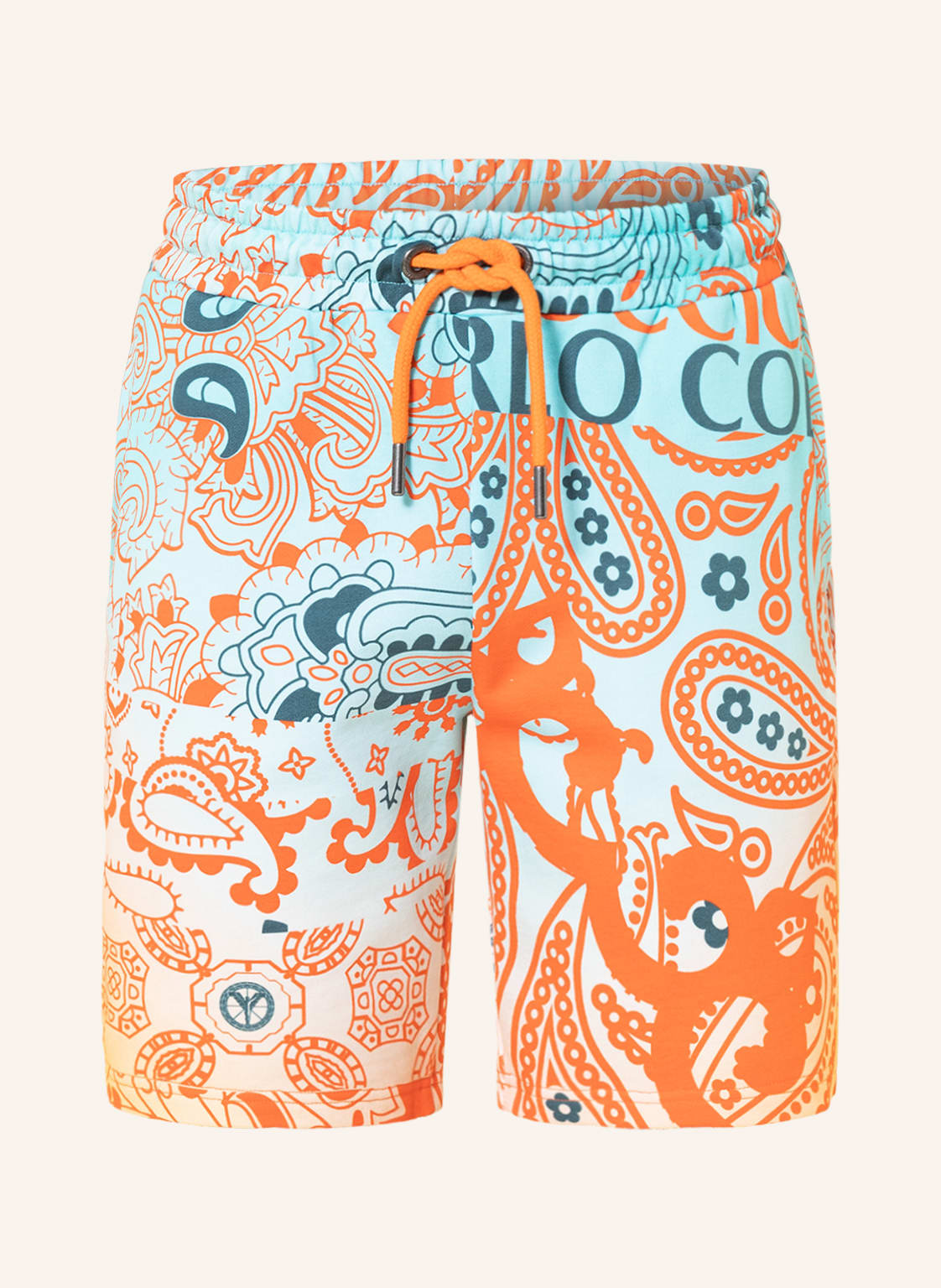 Image of Carlo Colucci Sweatshorts orange