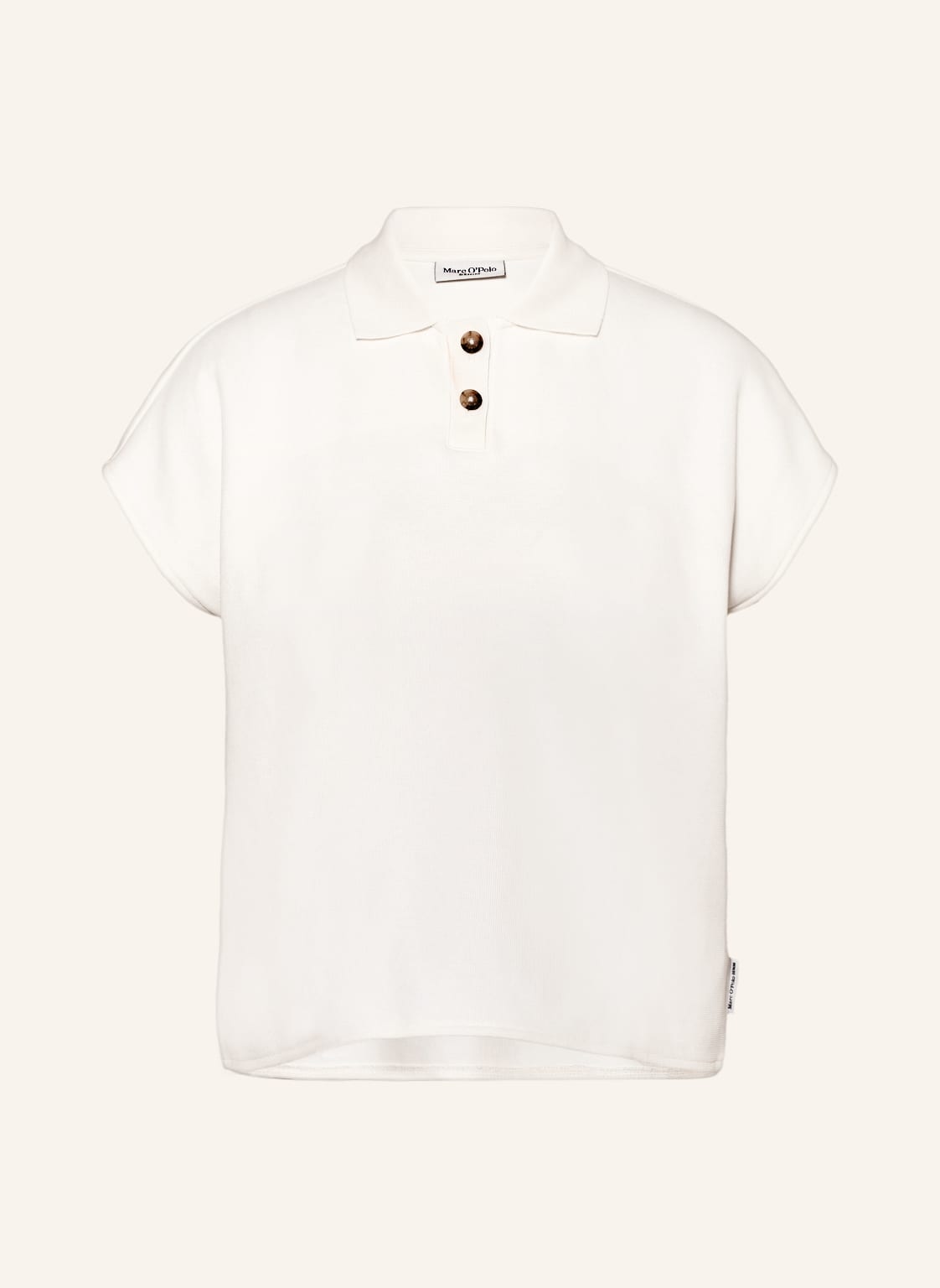Image of Marc O'polo Denim Strick-Poloshirt weiss