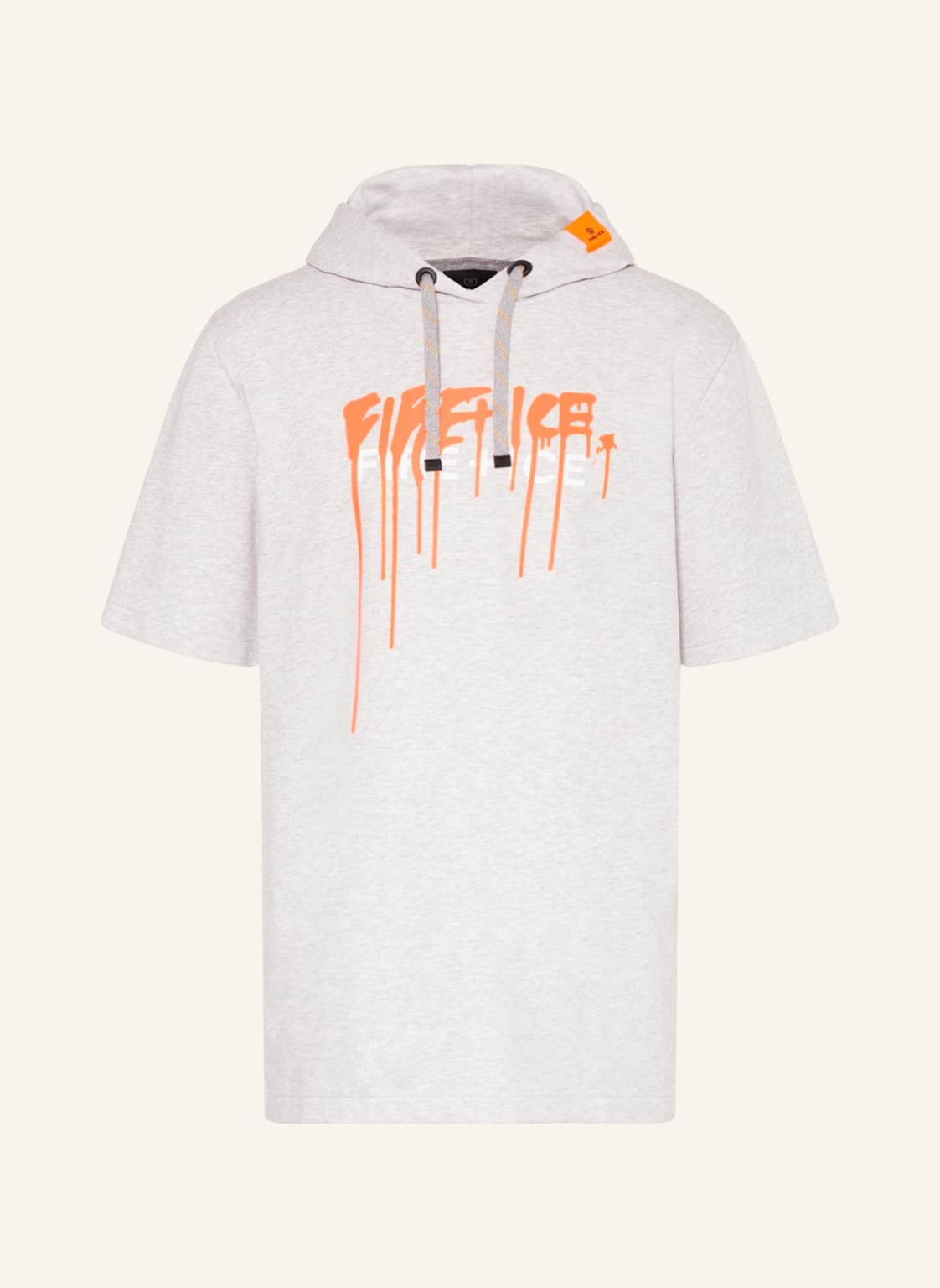 Image of Fire+Ice Hoodie Henley grau