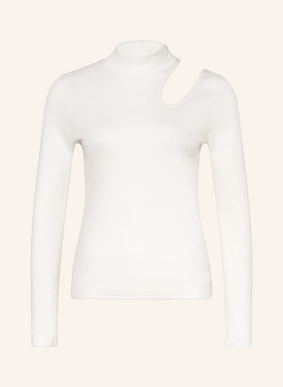 Image of Marc O'polo Denim Longsleeve Mit Cut-Out weiss