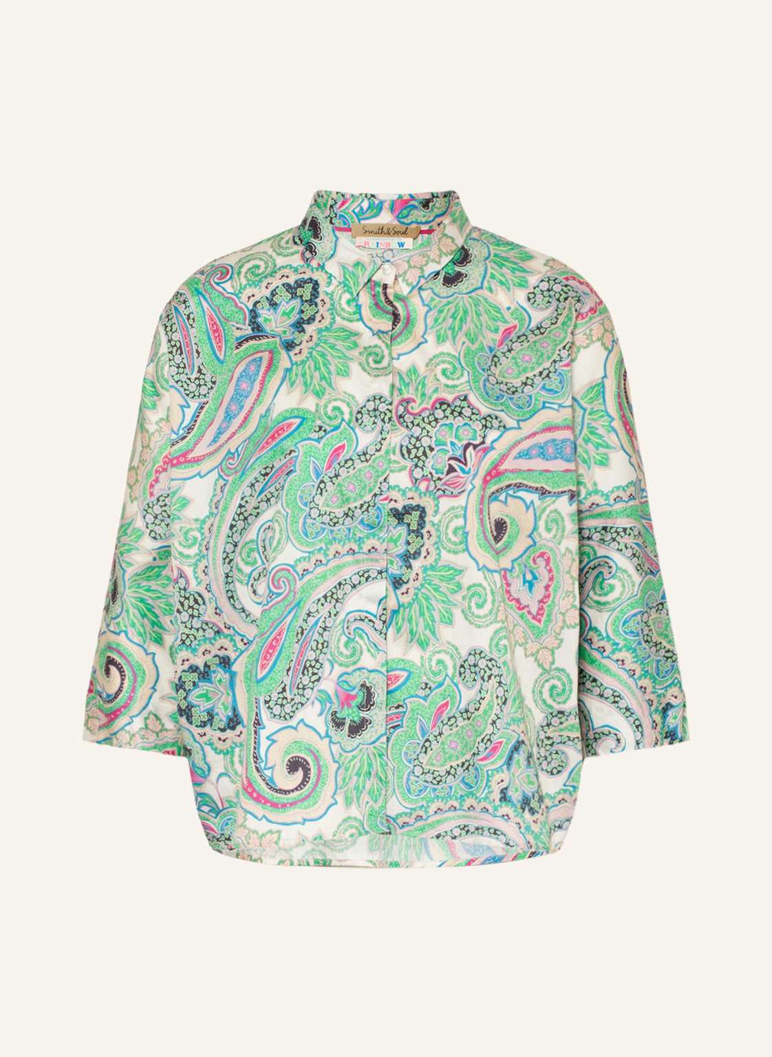 Image of Smith & Soul Hemdbluse Mit 3/4-Arm blau