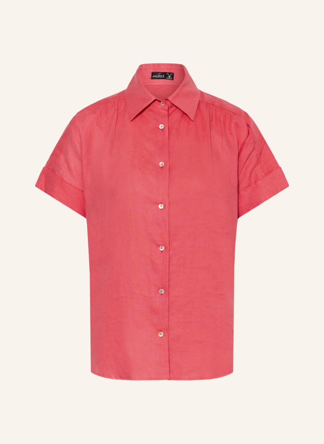 Image of Van Laack Hemdbluse Tahia Aus Leinen rot