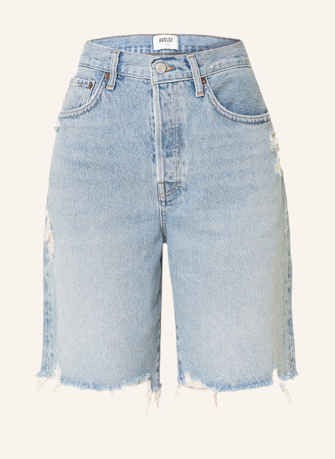 Image of Agolde Jeansshorts Ira blau