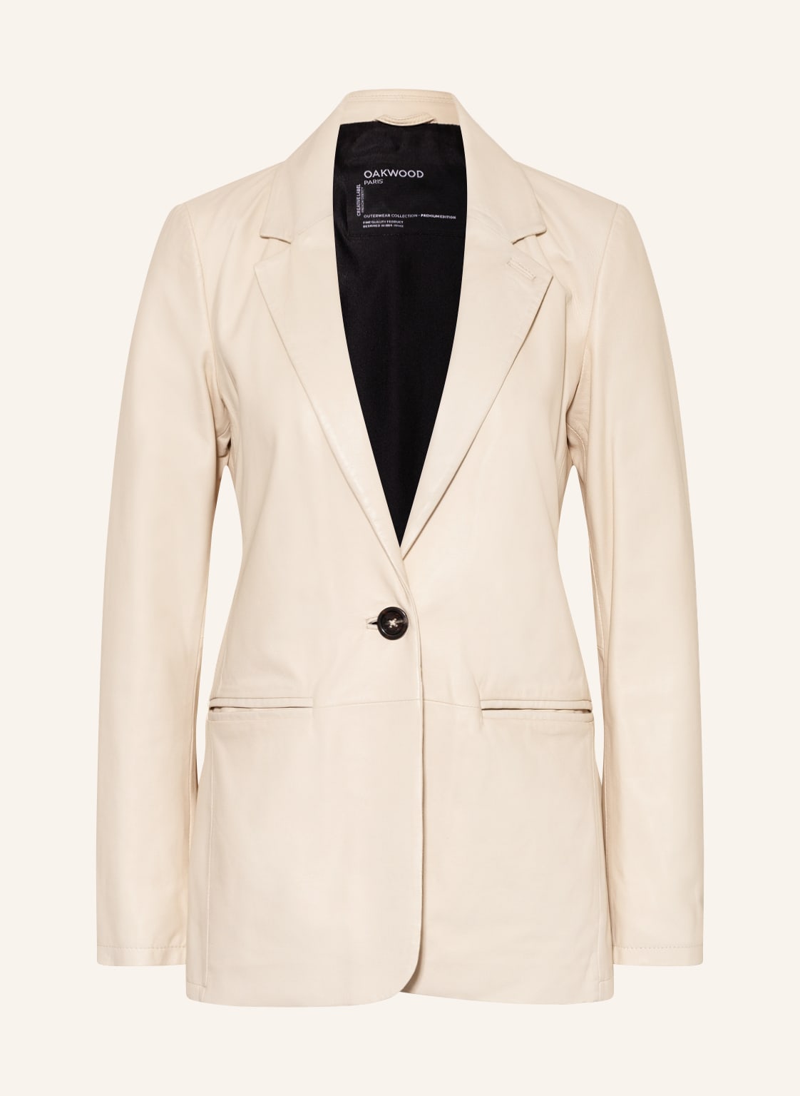 Image of Oakwood Lederblazer weiss