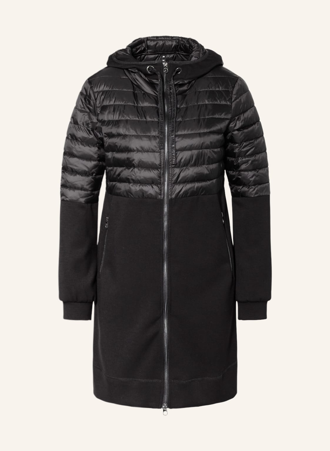 Image of Milestone Steppmantel Ms-Lucia Im Materialmix schwarz