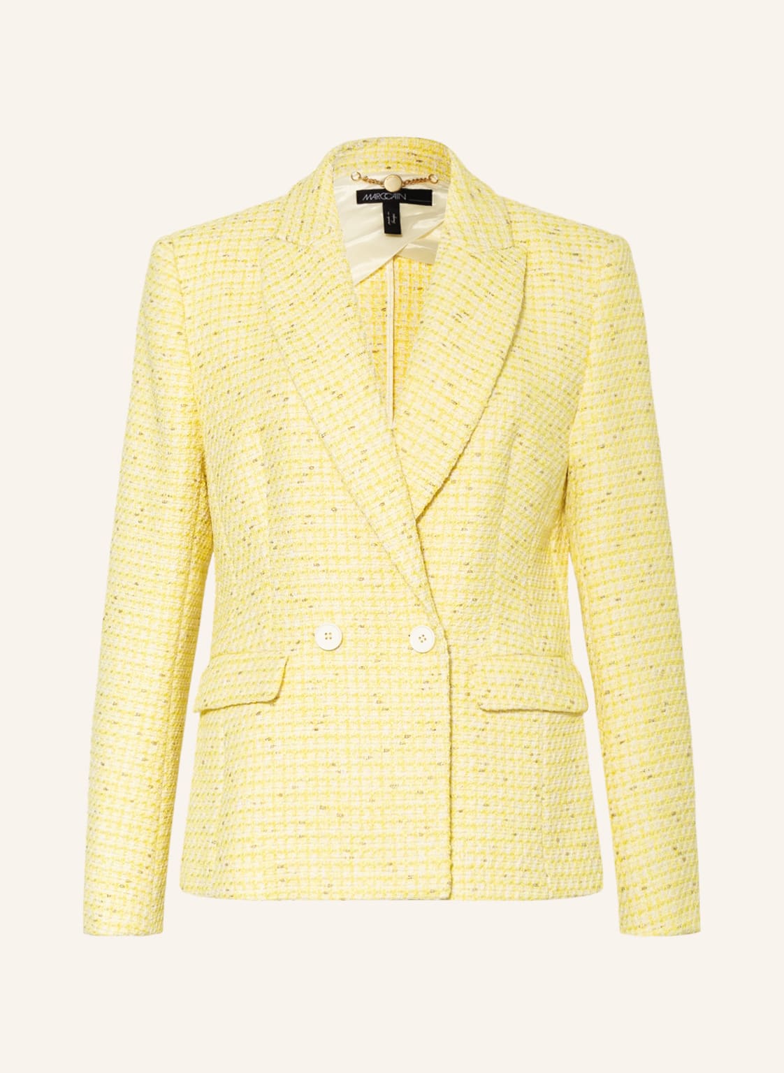 Image of Marc Cain Tweed-Blazer gelb