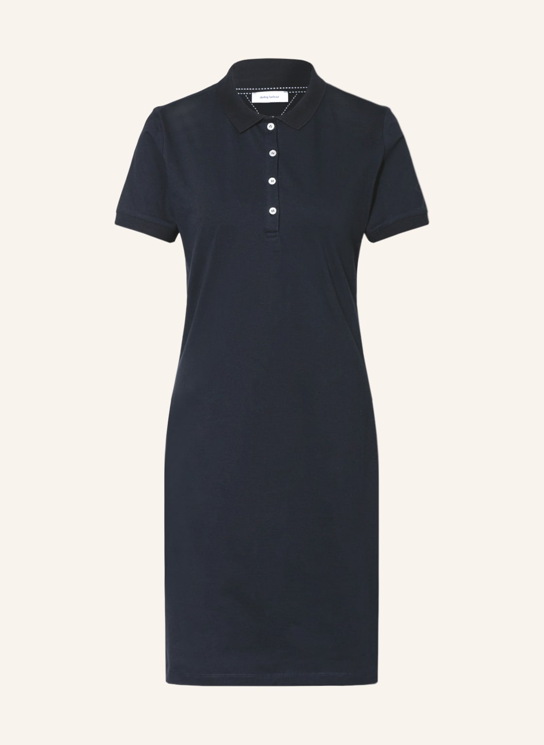 Image of Darling Harbour Piqué-Polokleid blau