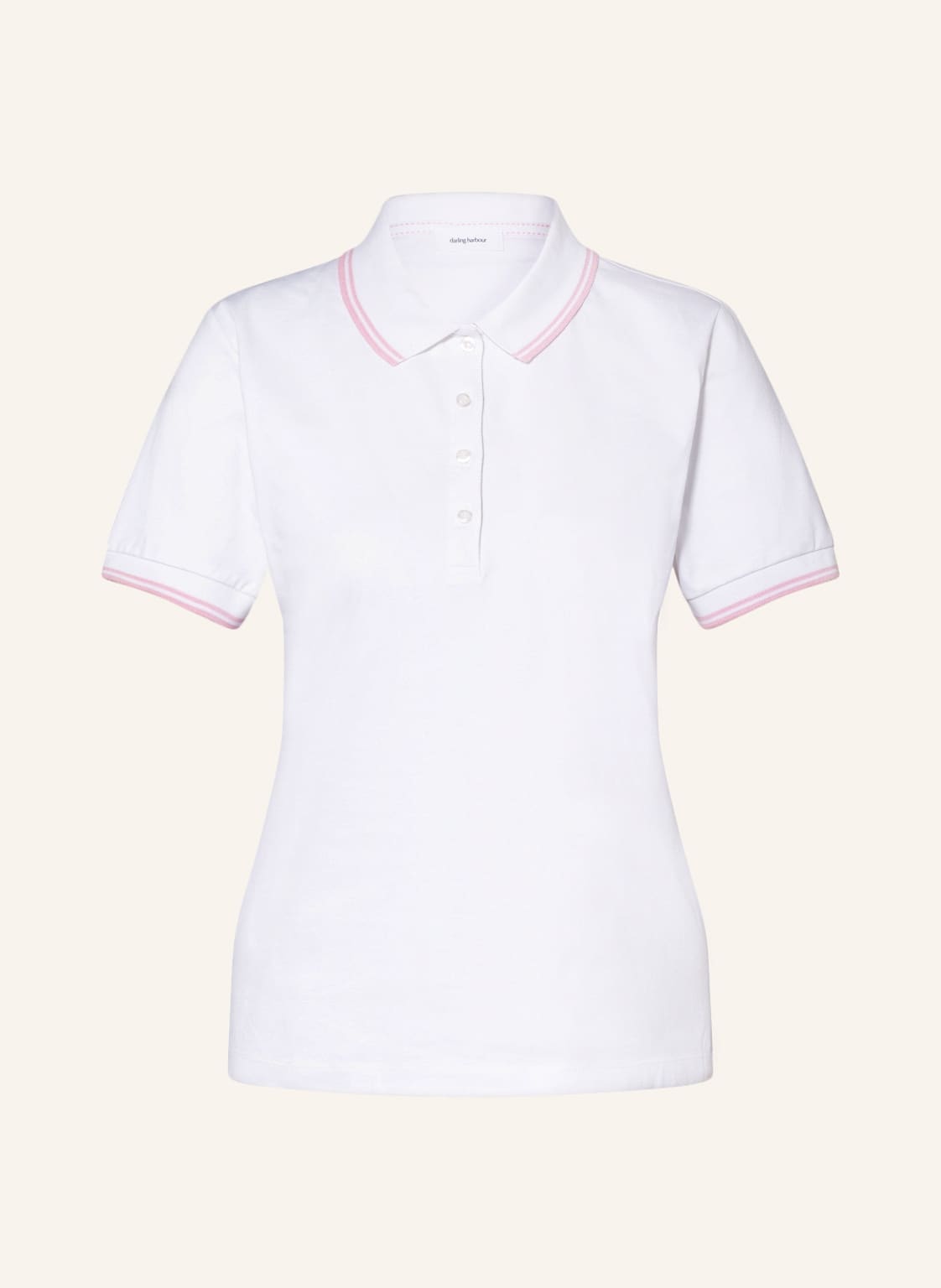 Image of Darling Harbour Piqué-Poloshirt weiss