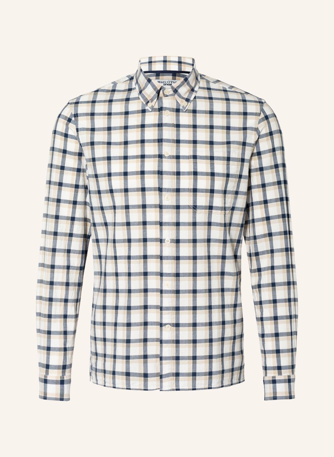Image of Marc O'polo Denim Hemd Regular Fit beige