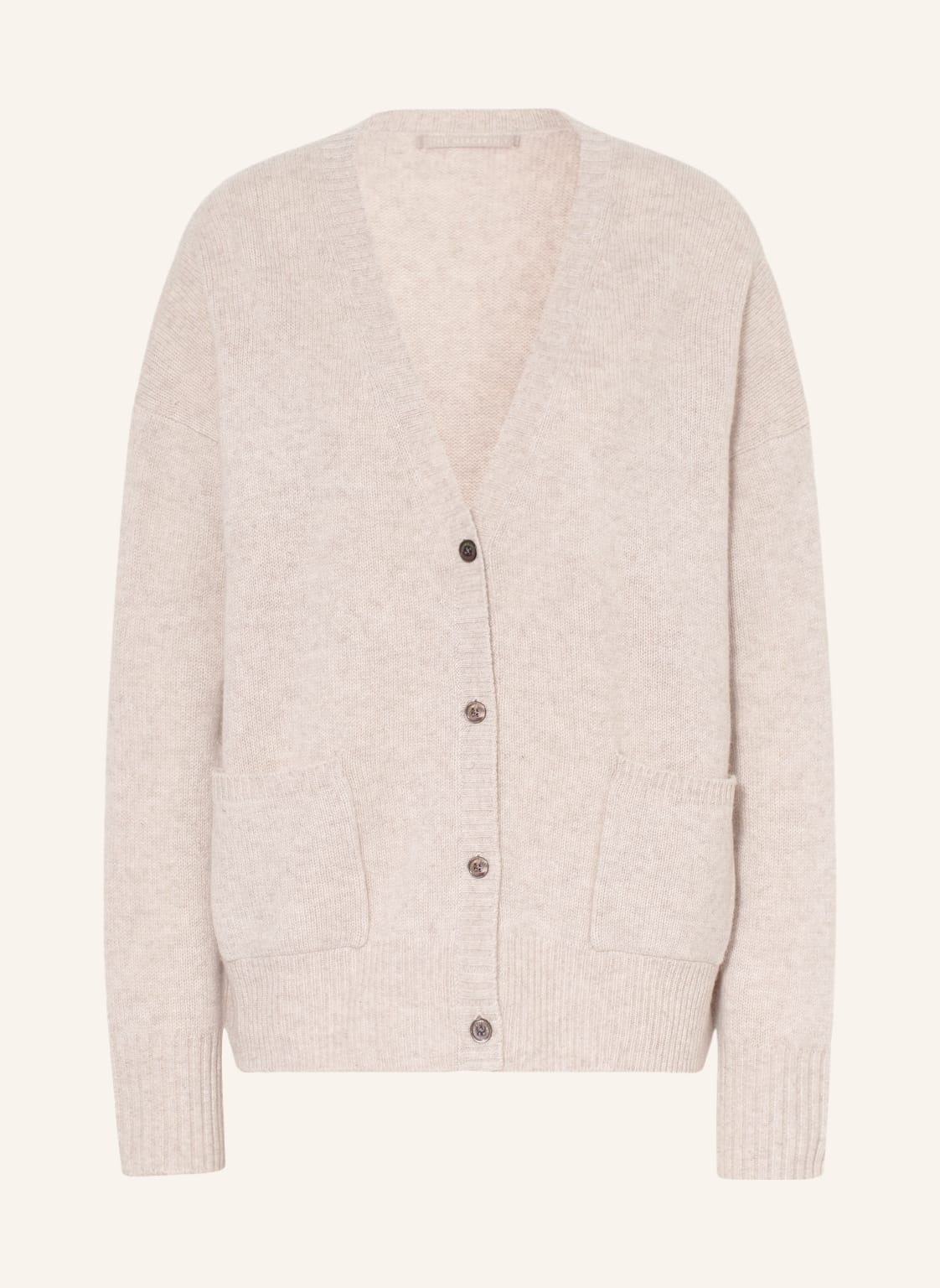 Image of (The Mercer) N.Y. Strickjacke Aus Cashmere beige