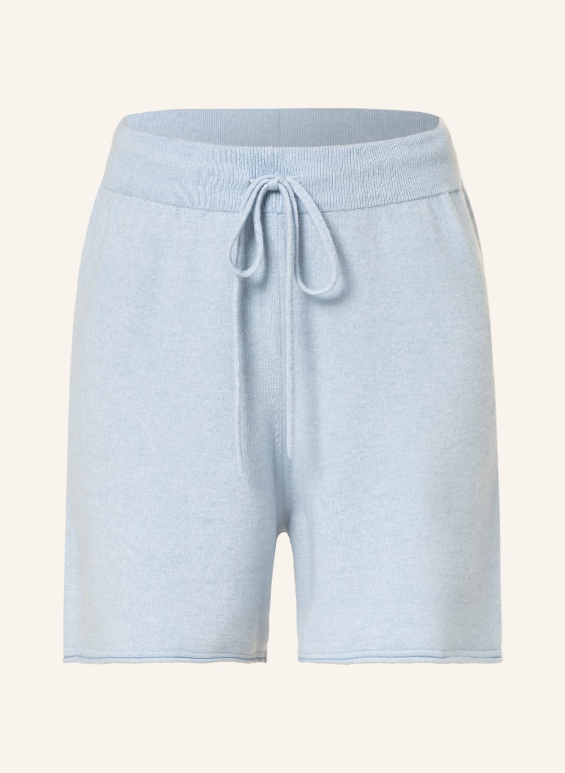 Image of (The Mercer) N.Y. Strickshorts Mit Merinowolle blau