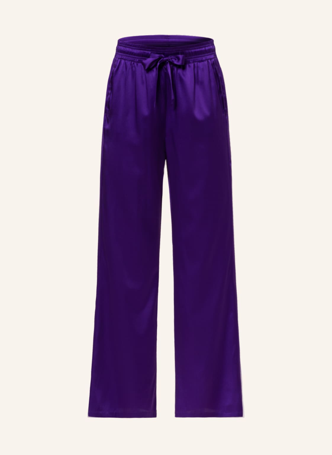 Image of (The Mercer) N.Y. Seidenhose Im Jogging-Stil violett