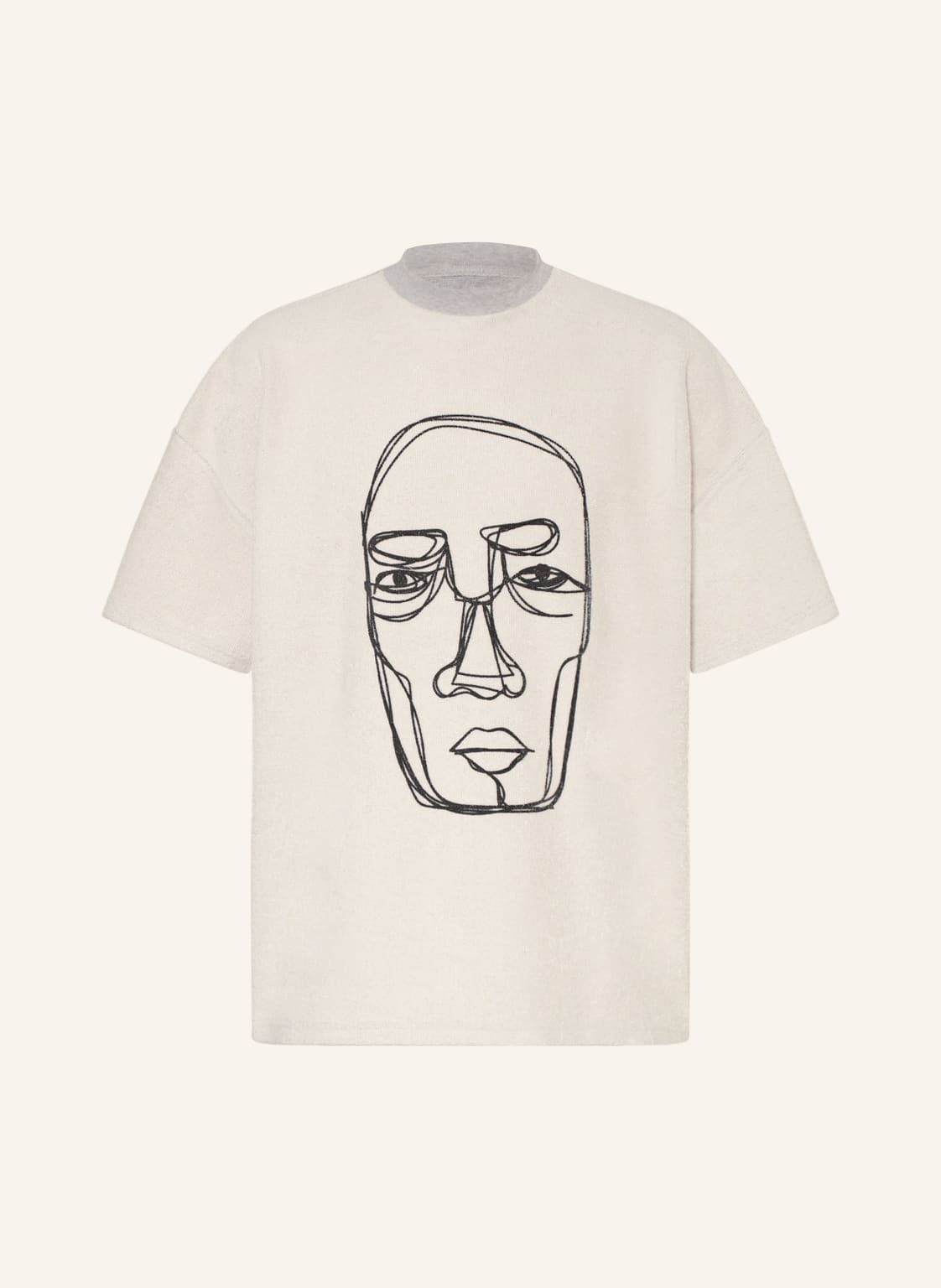 Image of Preach Oversized-Shirt Aus Frottee grau