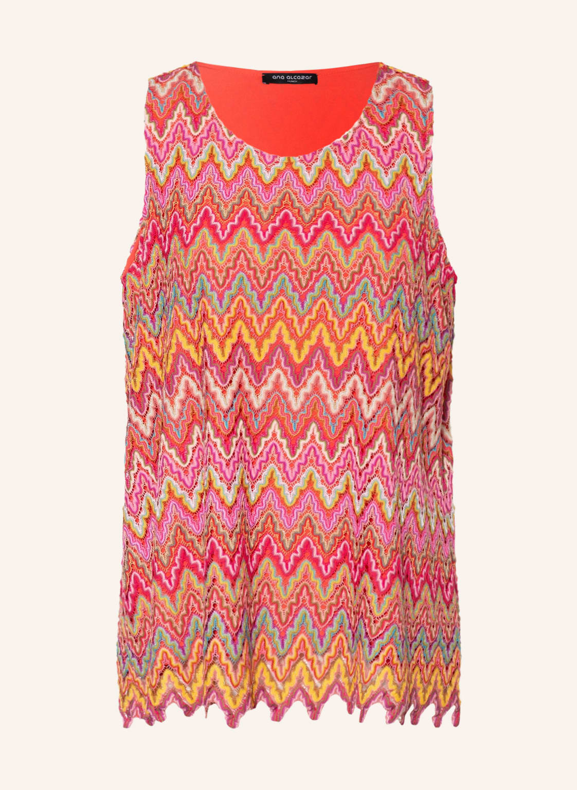 Image of Ana Alcazar Stricktop Mit Glanzgarn pink