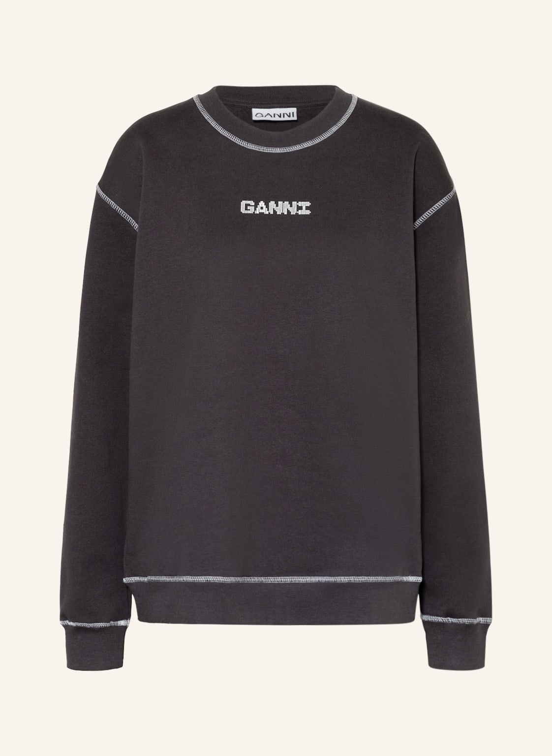 Image of Ganni Sweatshirt grau