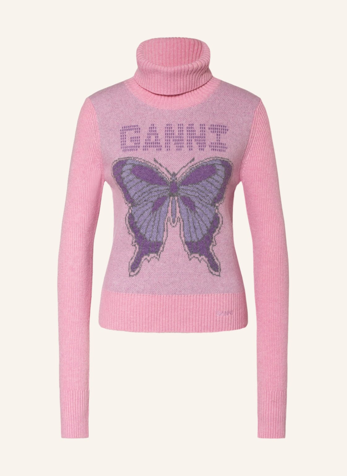 Image of Ganni Rollkragenpullover pink