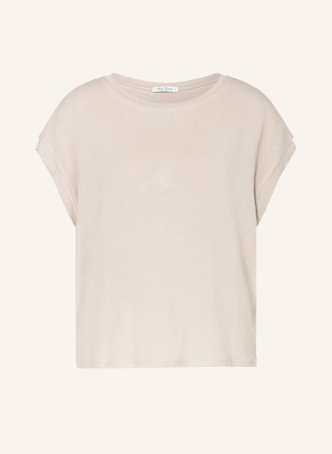 Image of Stefan Brandt T-Shirt Aus Leinen beige