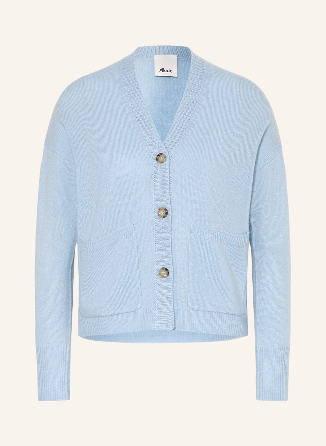 Image of Allude Strickjacke Aus Cashmere blau