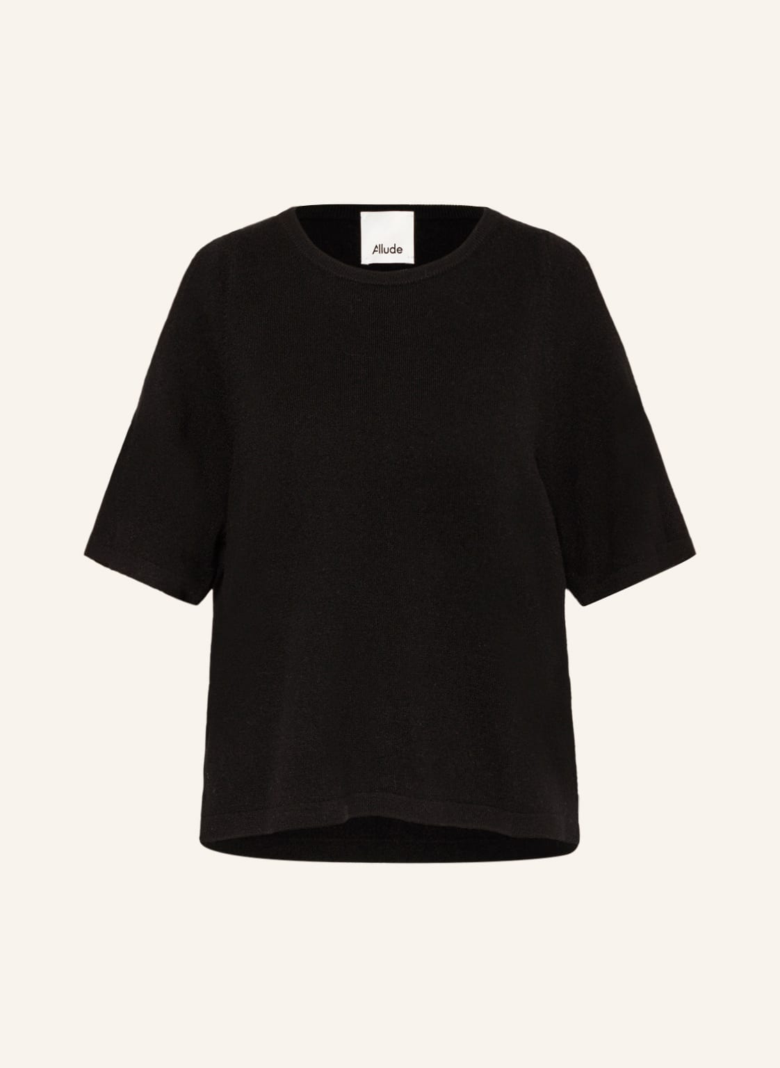 Image of Allude Strickshirt Mit Cut-Out Und Cashmere schwarz