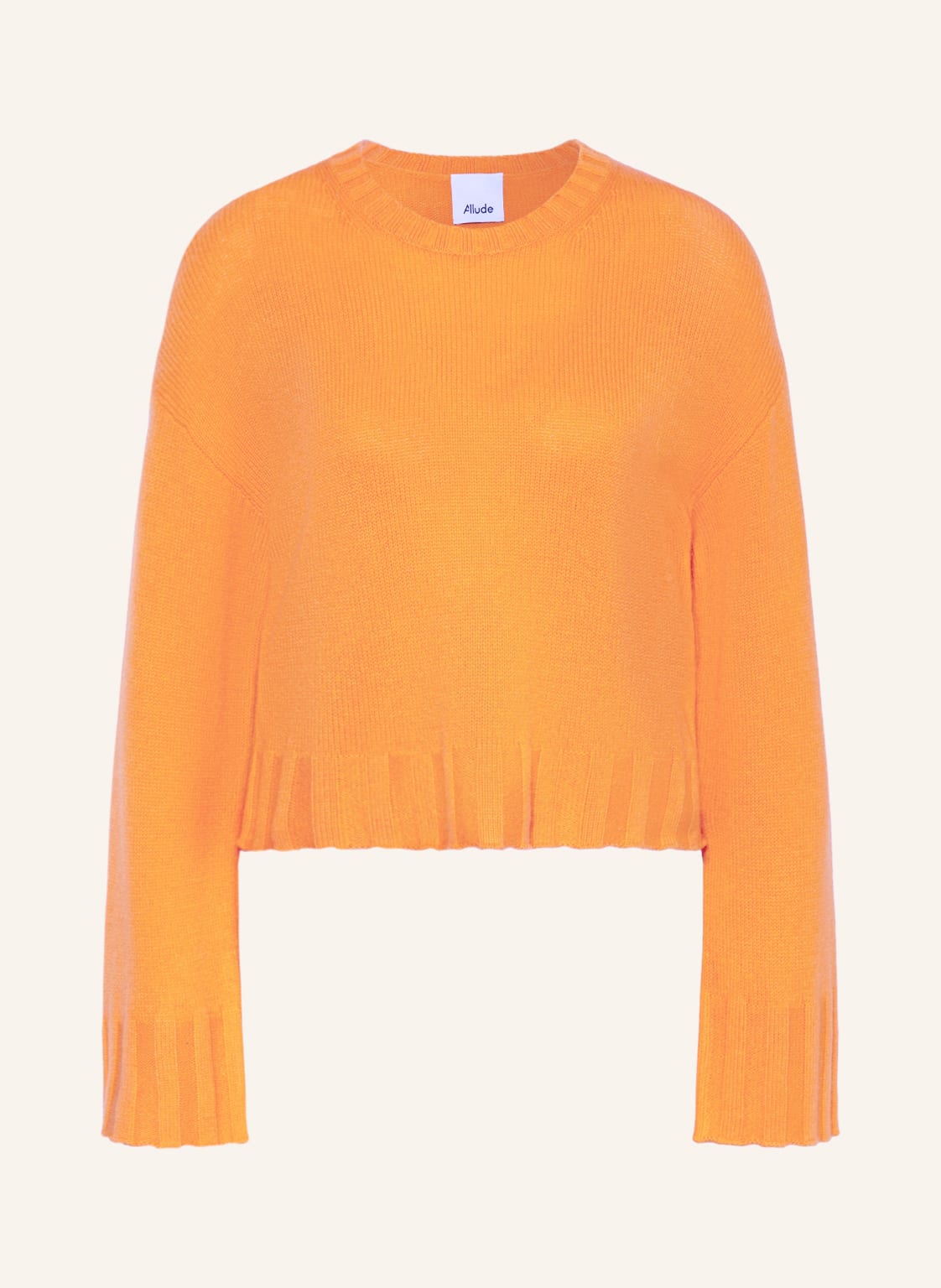 Image of Allude Pullover Mit Cashmere orange