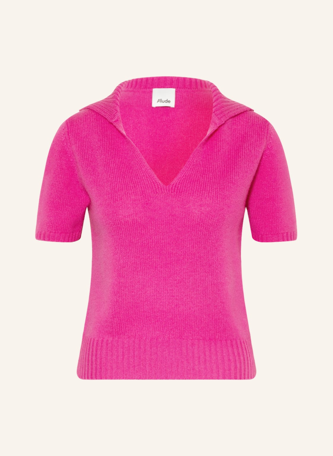 Image of Allude Strickshirt Mit Cashmere pink