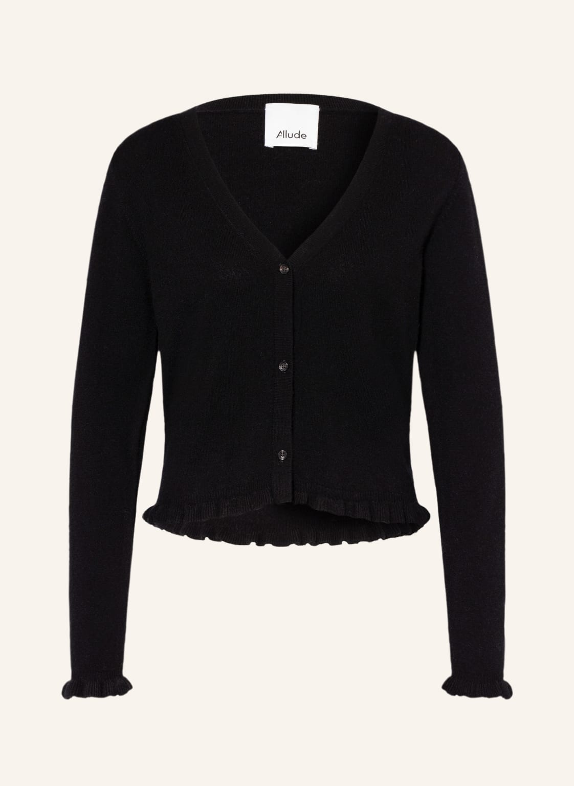 Image of Allude Strickjacke Mit Cashmere schwarz